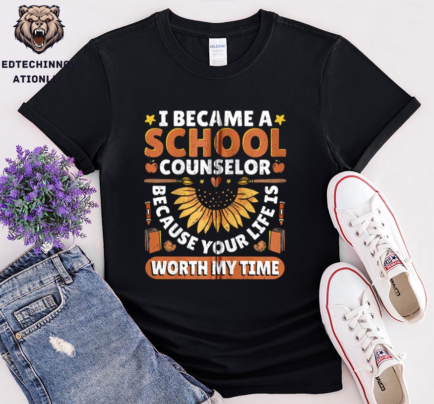 I Became A Teacher Because Your Life Is Worth My Time Flower 34